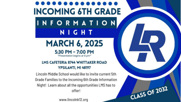 Incoming 6th Grade Night