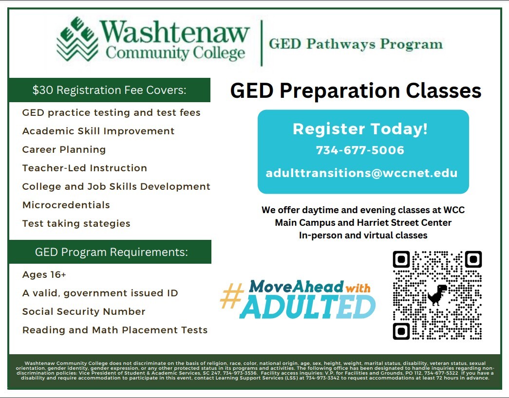 GED Prep Classes WCC